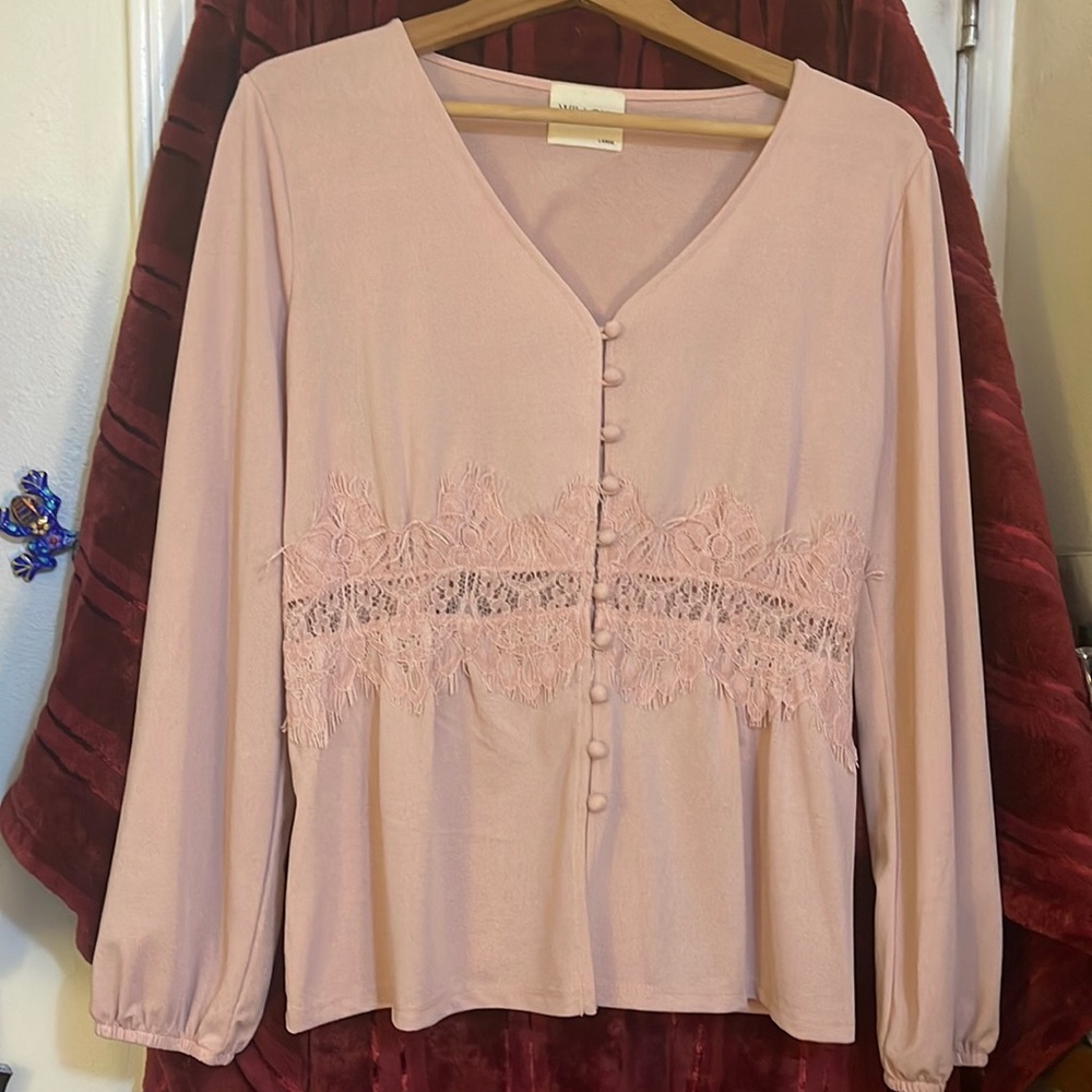 Blouse pale pink